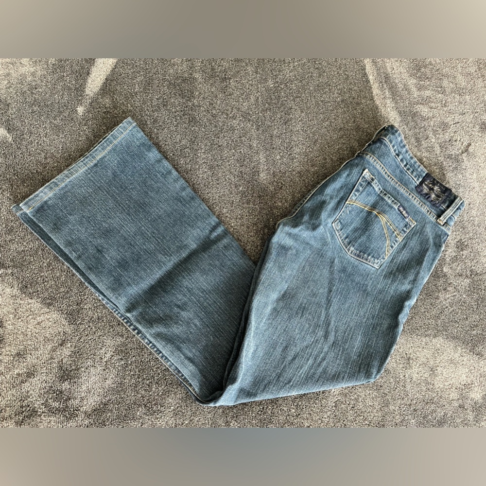 Levi Strauss Signature Women's Stretch Low Rise Bootcut Denim Blue Jeans Size 10